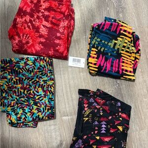 Lularoe bundle os leggings 4 pk bundle cones new with tag as shown